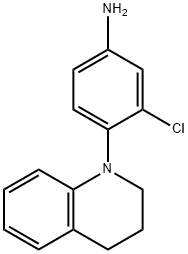 3-Chloro-4-[3,4-dihydro-1(2H)-quinolinyl]aniline Struktur