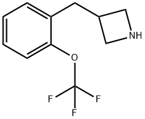 3-[[(2-TrifluoroMethoxy)phenyl]Methyl]azetidine Struktur