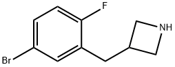 3-[(5-BroMo-2-fluorophenyl)Methyl]azetidine Struktur