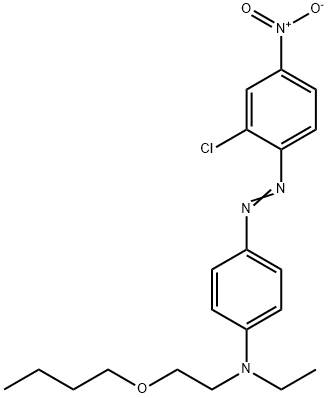 N-(2-butoxyethyl)-4-[(2-chloro-4-nitrophenyl)azo]-N-ethylaniline Struktur