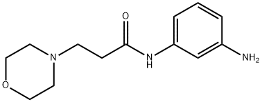 N-(3-Amino-phenyl)-3-morpholin-4-yl-propionamide Struktur