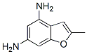 4,6-Benzofurandiamine,  2-methyl- Struktur