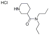 N,N-Dipropyl-3-piperidinecarboxamide hydrochloride Struktur