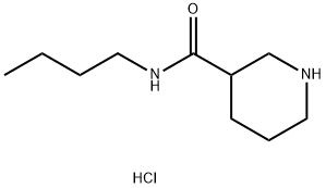 N-Butyl-3-piperidinecarboxamide hydrochloride Struktur