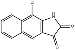 9-chloro-1H-benz[f]indole-2,3-dione Struktur