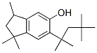 1,1,3-trimethyl-6-(1,1,3,3-tetramethylbutyl)indan-5-ol Struktur