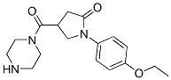 1-[[1-(4-ethoxyphenyl)-5-oxo-3-pyrrolidinyl]carbonyl]piperazine Struktur