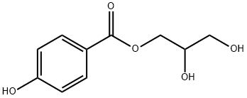 2,3-DIHYDROXYPROPYL 4-HYDROXYBENZOATE, 93778-15-5, 結(jié)構(gòu)式