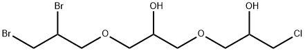 1-chloro-3-[3-(2,3-dibromopropoxy)-2-hydroxypropoxy]propan-2-ol Struktur