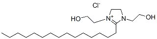 4,5-dihydro-1,3-bis(2-hydroxyethyl)-2-pentadecyl-1H-imidazolium chloride Struktur