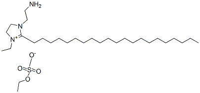 1-(2-aminoethyl)-3-ethyl-2-henicosyl-4,5-dihydro-1H-imidazolium ethyl sulphate Struktur