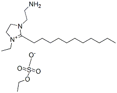 1-(2-aminoethyl)-3-ethyl-4,5-dihydro-2-undecyl-1H-imidazolium ethyl sulphate Struktur