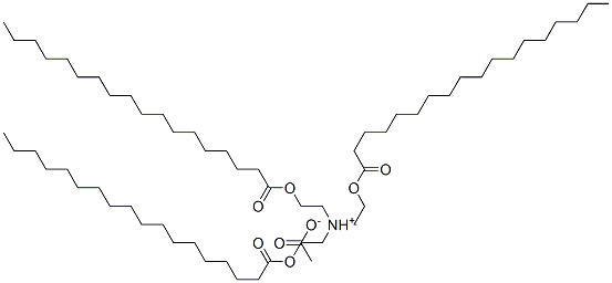 tris[2-(stearoyloxy)ethyl]ammonium acetate Struktur