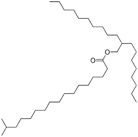 2-octyldodecyl isooctadecanoate Struktur