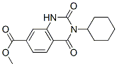 METHYL 3-CYCLOHEXYL-2,4-DIOXO-1,2,3,4-TETRAHYDROQUINAZOLINE-7-CARBOXYLATE Struktur