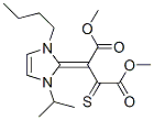 (Z)-DIMETHYL 2-(1-BUTYL-3-ISOPROPYL-1H-IMIDAZOL-2(3H)-YLIDENE)-3-THIOXOSUCCINATE Struktur