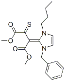 2-[1-BENZYL-3-BUTYL-1,3-DIHYDRO-IMIDAZOL-(2E)-YLIDENE]-3-THIOXO-SUCCINIC ACID DIMETHYL ESTER Struktur