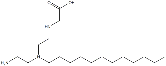 N-[2-[(2-aminoethyl)dodecylamino]ethyl]glycine Struktur