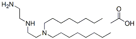 N'-(2-aminoethyl)-N,N-dioctylethylenediamine acetate Struktur
