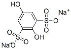 disodium 2,5-dihydroxybenzene-1,3-disulphonate Struktur