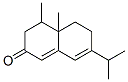 4,4a,5,6-tetrahydro-7-isopropyl-4,4a-dimethylnaphthalene-2(3H)-one Struktur