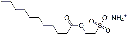 ammonium 2-sulphonatoethyl undec-10-enoate  Struktur