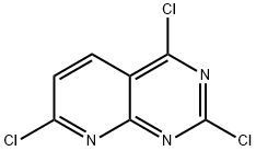 2,4,7-Trichloropyrido[2,3-d]pyrimidine Struktur