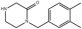 1-(3,4-DIMETHYLBENZYL)PIPERAZIN-2-ONE Struktur