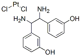 dichloro(1,2-bis(3-hydroxyphenyl)ethylenediamine)platinum II Struktur