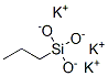 tripotassium propylsilanetriolate Struktur