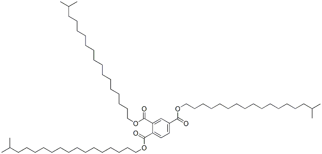 triisooctadecyl benzene-1,2,4-tricarboxylate Struktur