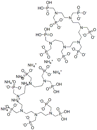 octaammonium octahydrogen [2,5,8,11,14,17-hexakis(phosphonatomethyl)-2,5,8,11,14,17-hexaazaoctadecane-1,18-diyl]bisphosphonate Struktur