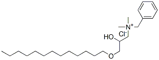 benzyl[2-hydroxy-3-(tridecyloxy)propyl]dimethylammonium chloride Struktur