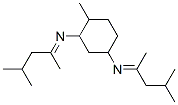 N,N'-bis(1,3-dimethylbutylidene)-4-methylcyclohexane-1,3-diamine Struktur