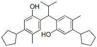 2,2'-(2-methylpropylidene)bis[5-cyclopentyl-p-cresol] Struktur