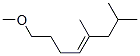 1-methoxy-5,7-dimethyloct-4-ene  Struktur