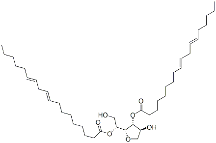 Sorbitan, di-9,12-octadecadienoate, (all-Z)- Struktur