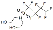 1,1,2,2,3,3,4,4-octafluoro-N,N-bis(2-hydroxyethyl)butane-1-sulphonamide Struktur