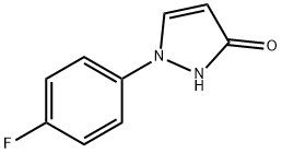 1,2-DIHYDRO-1-(4-FLUOROPHENYL)-3H-PYRAZOL-3-ONE Struktur