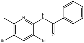 N-(3,5-DIBROMO-6-METHYL-2-PYRIDINYL)-BENZAMIDINE Struktur