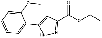 3-(2-METHOXYPHENYL)-1H-PYRAZOLE-5-CARBOXYLIC ACID ETHYL ESTER Struktur