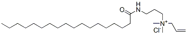 allyldimethyl[3-[(1-oxooctadecyl)amino]propyl]ammonium chloride Struktur