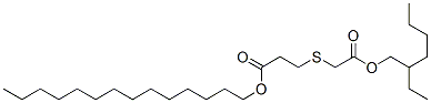 tetradecyl 3-[[2-[(2-ethylhexyl)oxy]-2-oxoethyl]thio]propionate Struktur