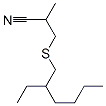 3-[(2-ethylhexyl)thio]-2-methylpropiononitrile Struktur