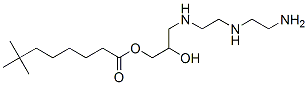 3-[[2-[(2-aminoethyl)amino]ethyl]amino]-2-hydroxypropyl neodecanoate Struktur