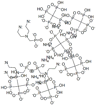 hexaammonium tetrahydrogen [[(phosphonatomethyl)imino]bis[ethane-2,1-diylnitrilobis(methylene)]]tetrakisphosphonate  Struktur