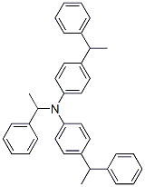 alpha-methyl-N,N-bis[4-(1-phenylethyl)phenyl]benzylamine Struktur