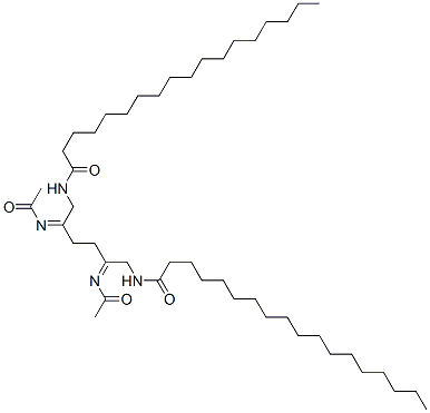 N,N'-[ethane-1,2-diylbis[(acetylimino)ethane-1,2-diyl]]distearamide Struktur