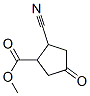 2-CYANO-4-OXO-CYCLOPENTANECARBOXYLIC ACID METHYL ESTER Struktur