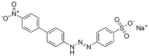 sodium 4-[[4-[4-nitrophenyl]anilino]azo]benzenesulphonate Struktur